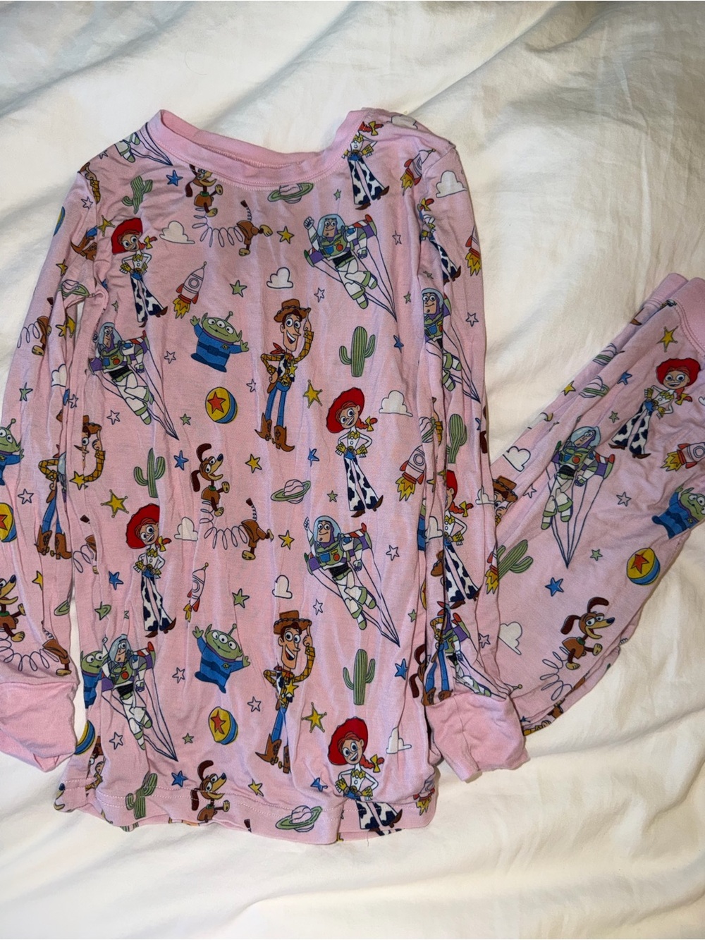 Little Sleepies Pink Toy Story Character Pajama Set